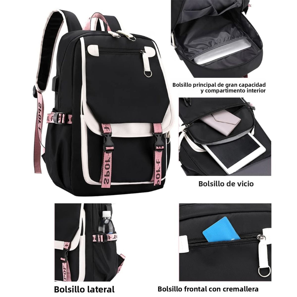 TIOZONEY - Mochila Infantil Niña Pop