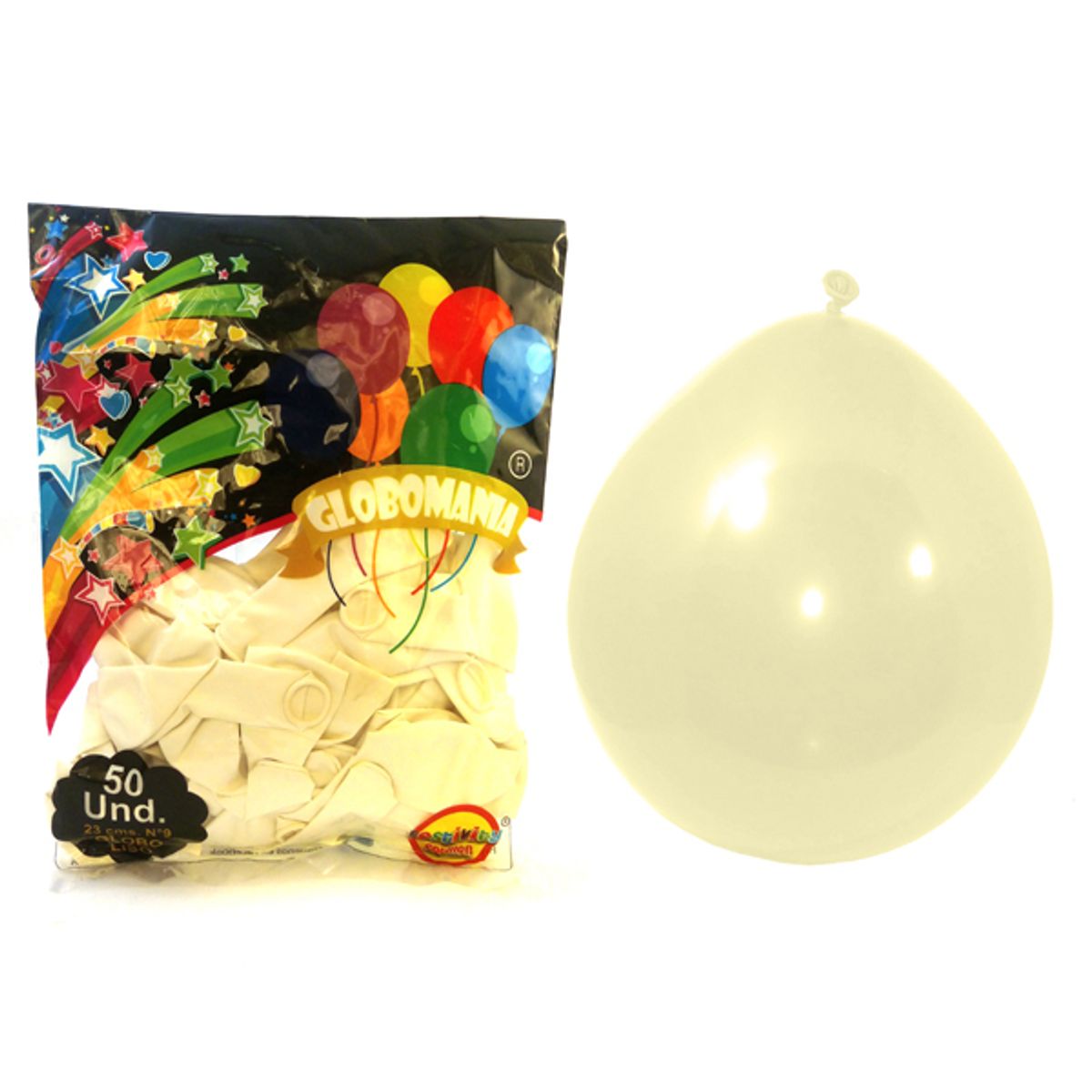 GENERICO - GLOBO 09 STANDARD A BLANCO X 50 UNI