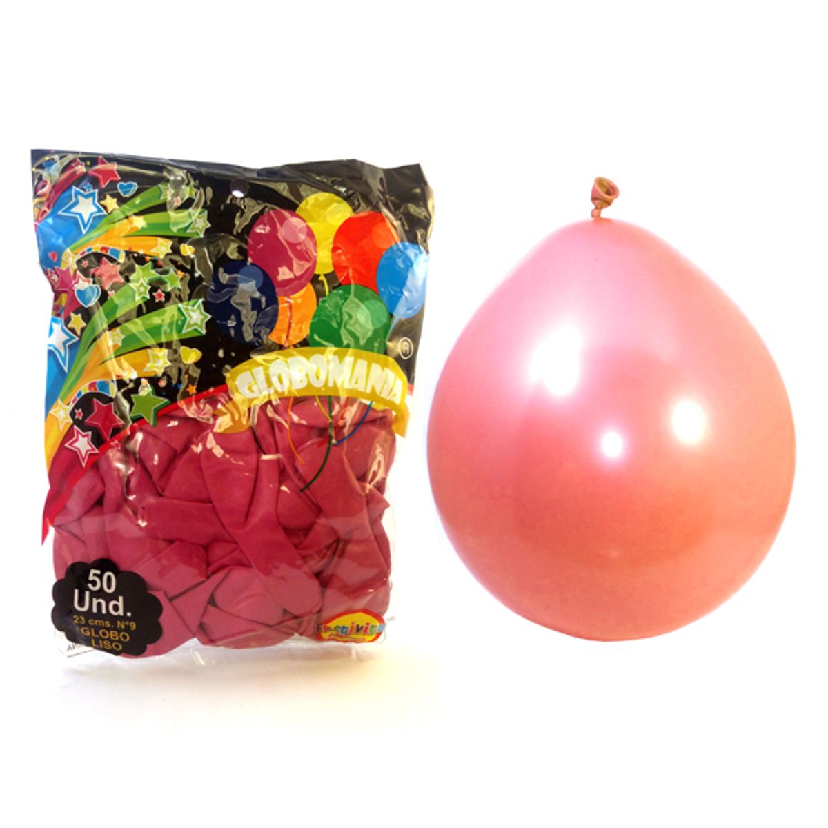 GENERICO - GLOBO 09 STANDARD A FUCSIA X 50 UNI