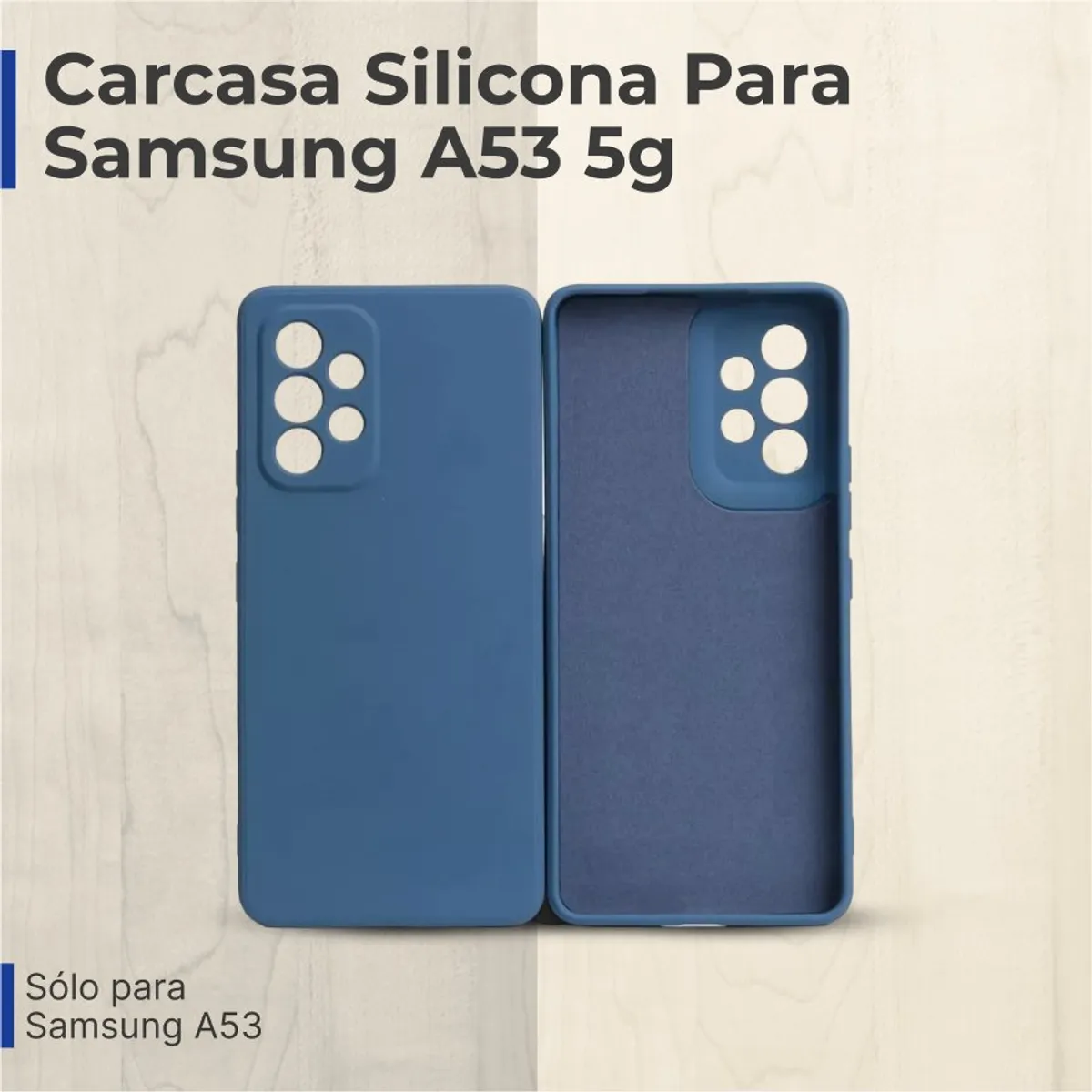 GENERICO - Carcasa Silicona Para Samsung A53 5g - Azul oscuro