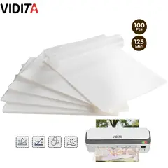 VIDITA - 100 Micas Láminas Termolaminadora Plastificadora 125 Mic A4