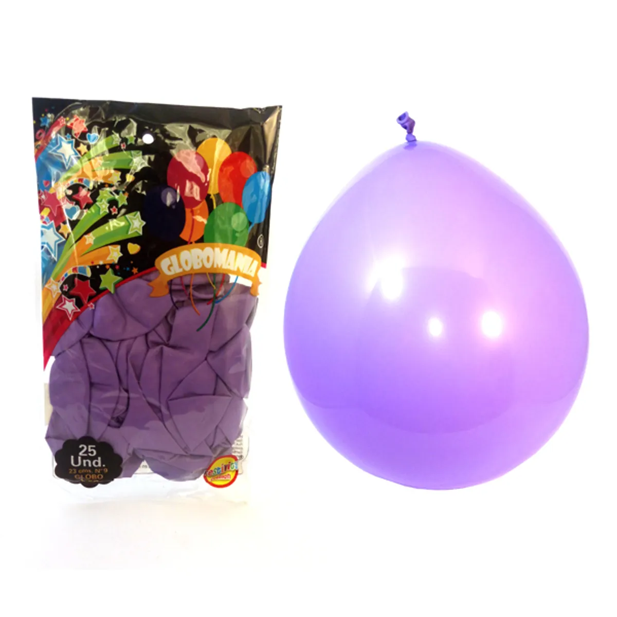 GENERICO - GLOBO 09 STANDARD B PURPURA X 25 UNI
