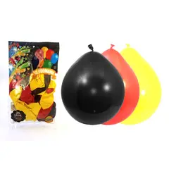 GENERICO - GLOBO 09 STANDARD B ROJO/NEGRO/AMARILLO X 25 UNI