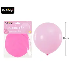 GENERICO - Globos de látex rosa mate 90cm