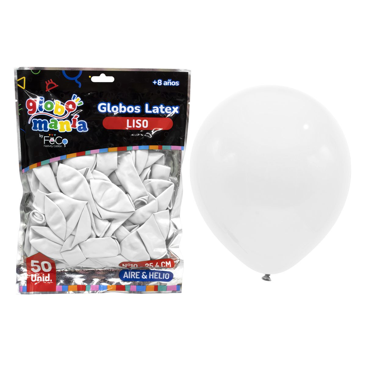 GENERICO - GLOBO 10 BLANCO X50UNI