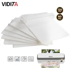 VIDITA - 120 Micas Láminas Termolaminadora Plastificadora 80 Mic A4