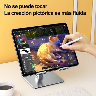 Imagen 2 del producto Soporte Tablet Para iPad Plegable De Mesa Silver