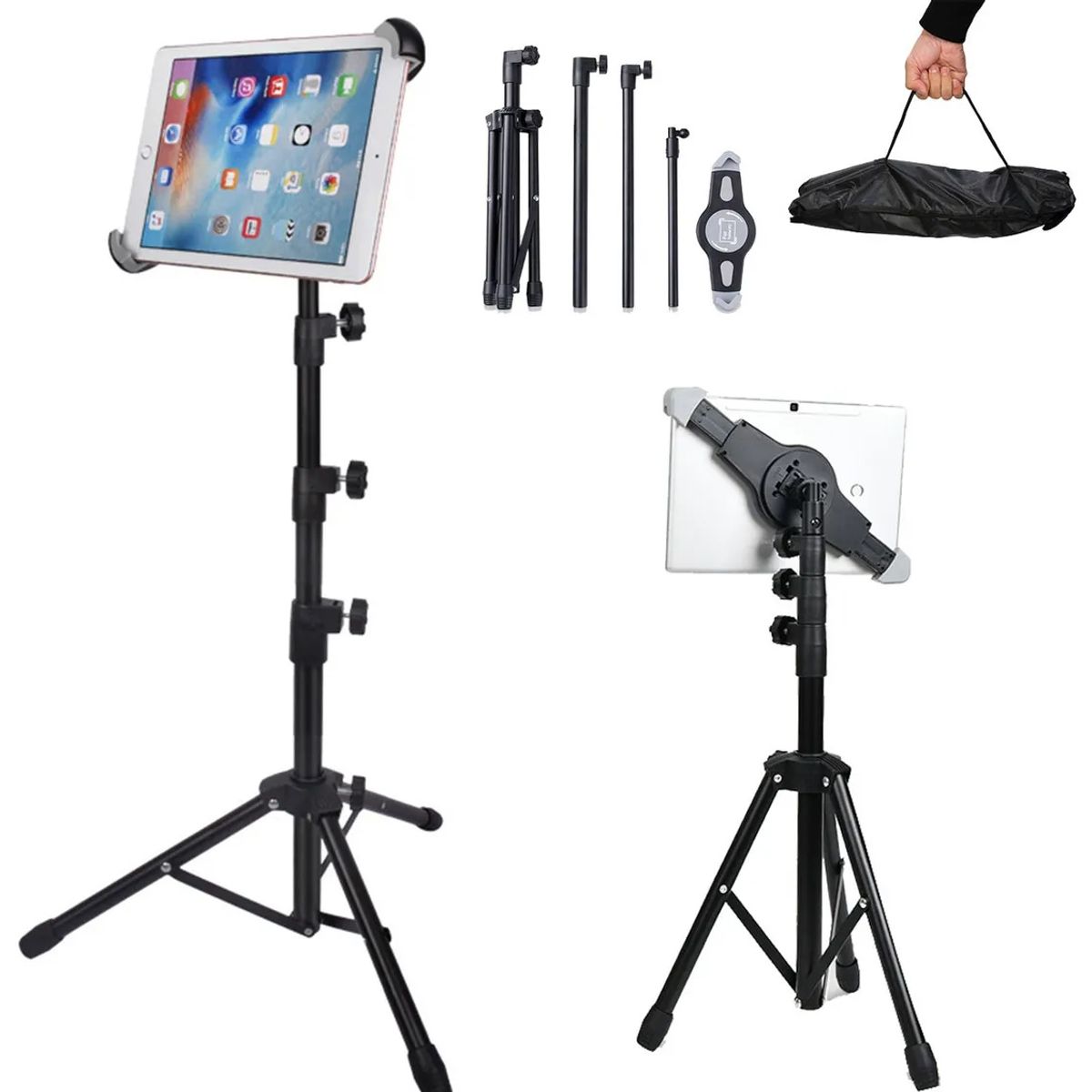 KUANGYE - Trípode 360° Portatil Para Tableta iPad De 7 A 12 Inch Ajustable