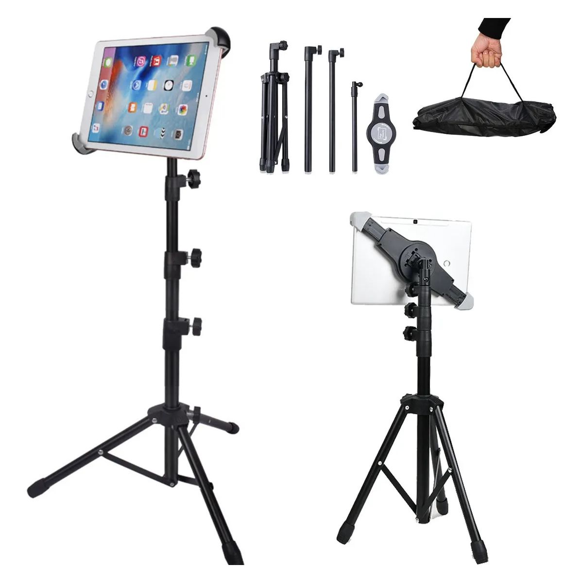 KUANGYE - Trípode 360° Portatil Para Tableta iPad De 7 A 12 Inch Ajustable