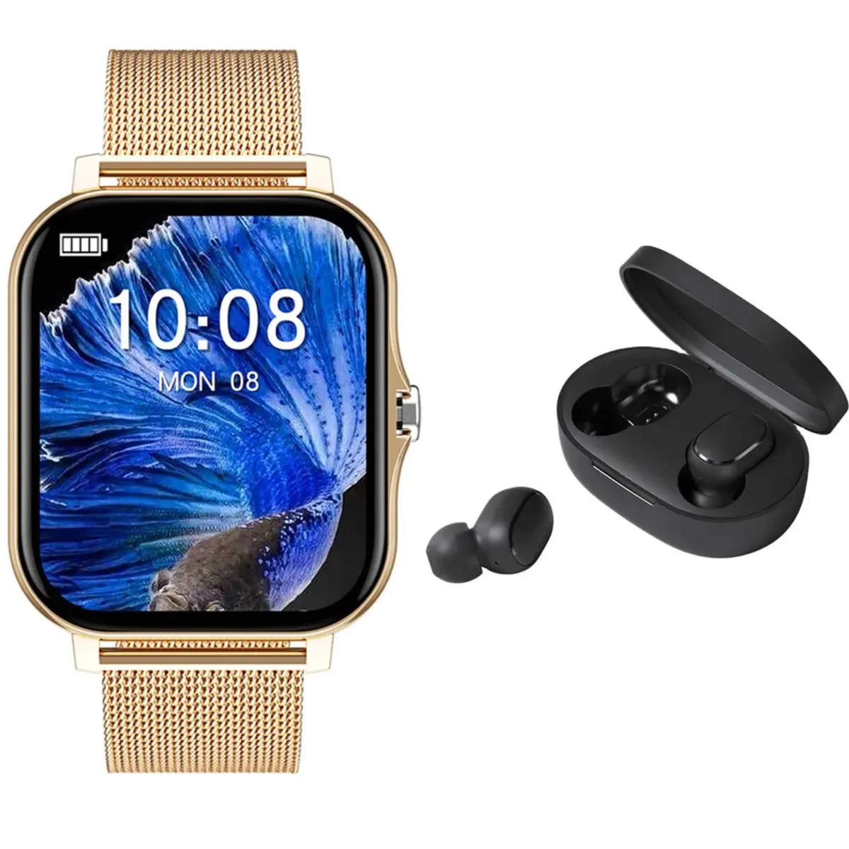XIAOMI - Olik Smartwatch+Xiaomi Redmi Airdots2 Audífonos Auriculares Bluetooth