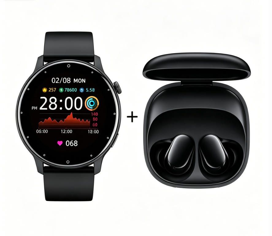 Audifonos bluetooth Redmi Buds 6 Play y ZL02 Reloj inteligente