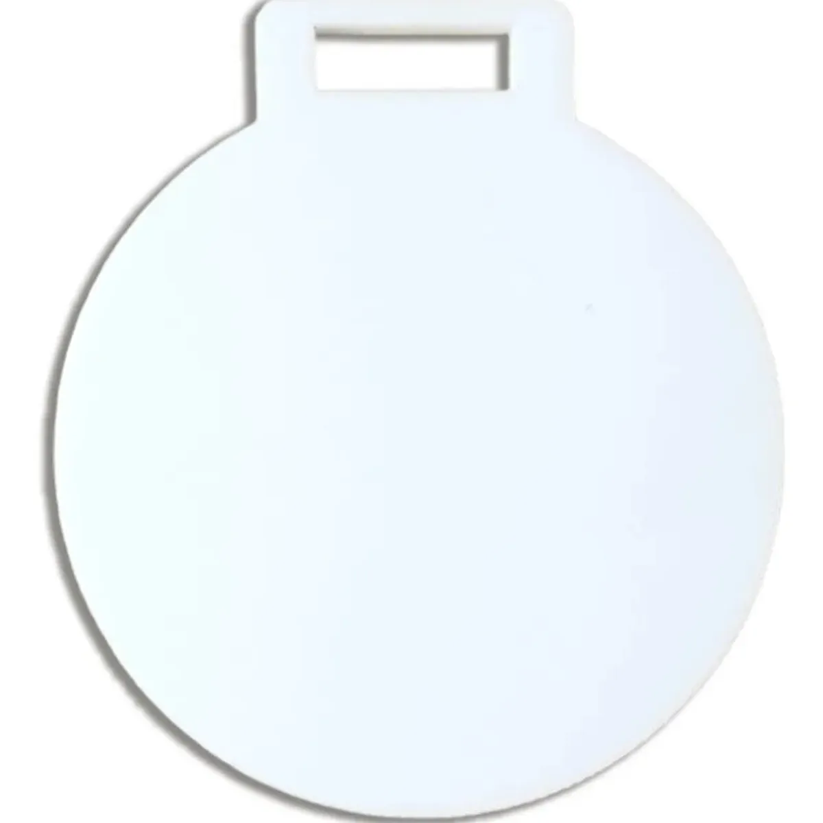 KUANGYE - Medalla Acrilico Blanco 6cm 50pcs 3mm Sublimar