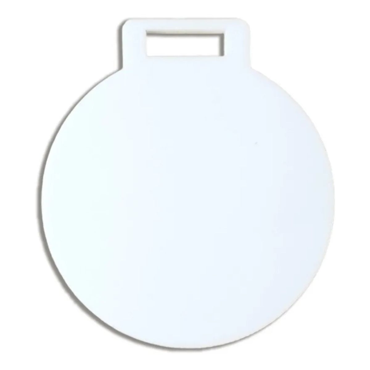 KUANGYE - Medalla Acrilico Blanco 6cm 50pcs 3mm Sublimar