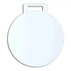 KUANGYE - Medalla Acrilico Blanco 6cm 50pcs 3mm Sublimar
