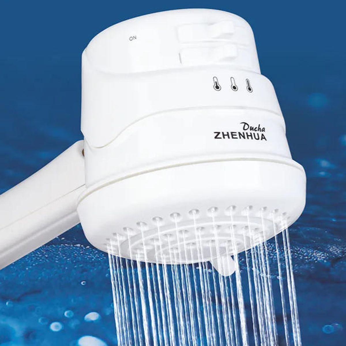 GENERICO - Super Ducha Calor 220 Volt 5500w + Brazo Para Ducha Blanco