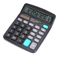 GENERICO - Calculadora De Escritorio Portátil Con Pantalla De 12 Dígitos y Números Grandes