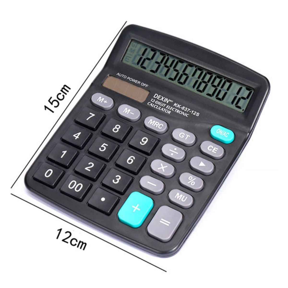 GENERICO - Calculadora De Escritorio Portátil Con Pantalla De 12 Dígitos y Números Grandes