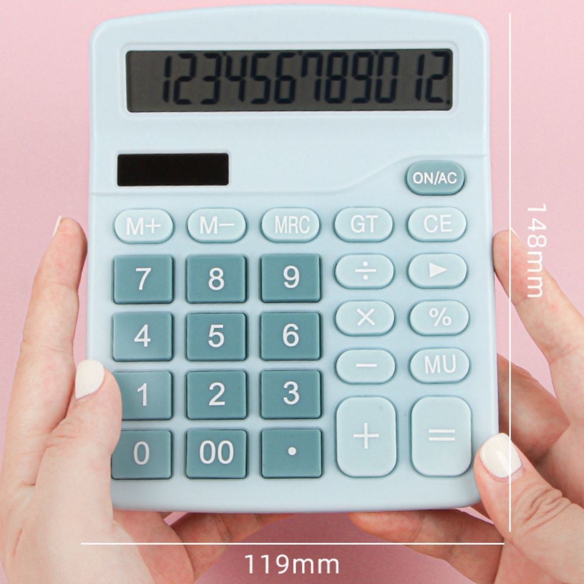 GENERICO - Calculadora De Escritorio Portátil Con Pantalla De 12 Dígitos y Números Grandes