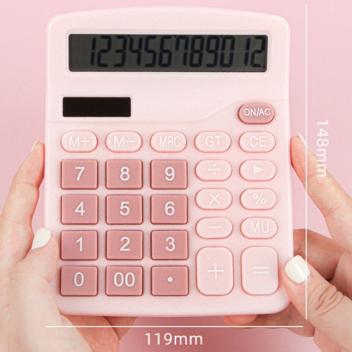 GENERICO - Calculadora De Escritorio Portátil Con Pantalla De 12 Dígitos y Números Grandes