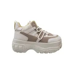 HERIEL - Zapatilla Beige Plataforma Mujer