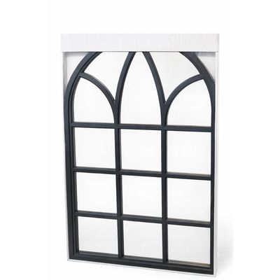 Imagen 2 del producto ESPEJO DECORATIVO NEGRO DISEÑO VENTANA CATEDRAL DE 50x78cm