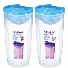 SISTEMA - Set de 2 Contenedores para Batidos 700 ml.- Fabricado en Nueva Zelandia