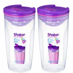 SISTEMA - Set de 2 Contenedores para Batidos 700 ml.- Fabricado en Nueva Zelandia