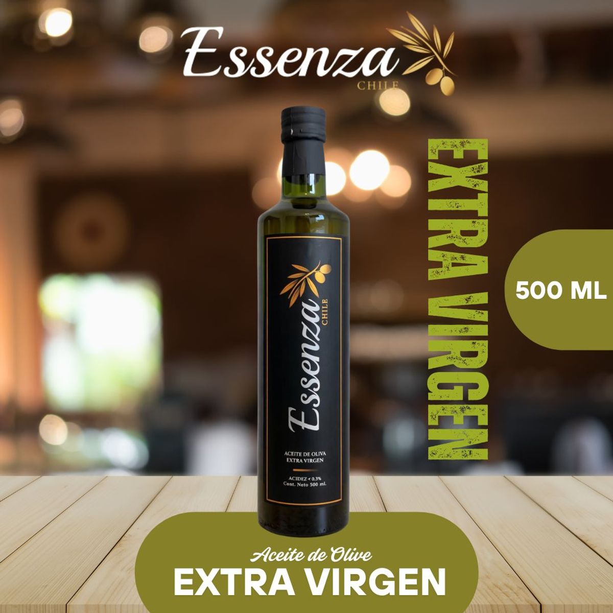 ESSENZA - ACEITE DE OLIVA EXTRA VIRGEN ESSENZA 1 x 500 ML