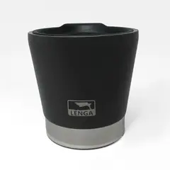 LENGA - Mug Acero Inox Doble Pared Aislante De 237ml Negro