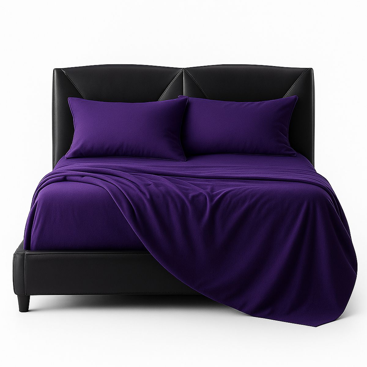 ARMONIA - Juego Sábanas 800 Hilos Morado Vibrante 15 Plazas