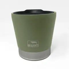 LENGA - Mug Acero Inox Doble Pared Aislante De 237ml Verde Musgo