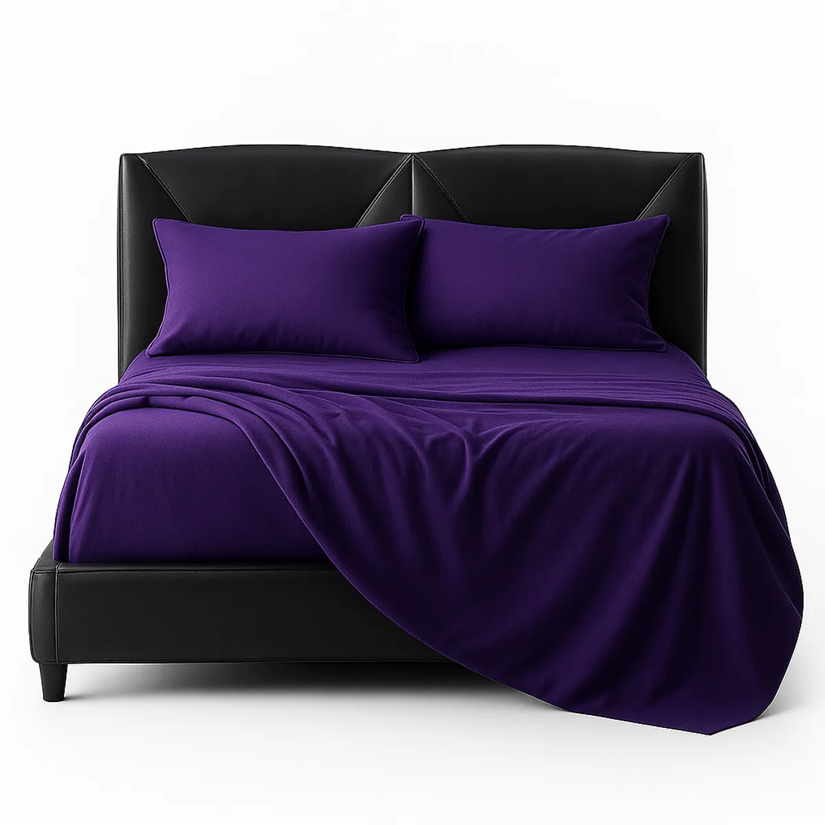 ARMONIA - Juego Sábanas 800 Hilos Morado Vibrante 15 Plazas