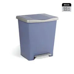 STERN - Papelero 23 litros con pedal azul Millenium