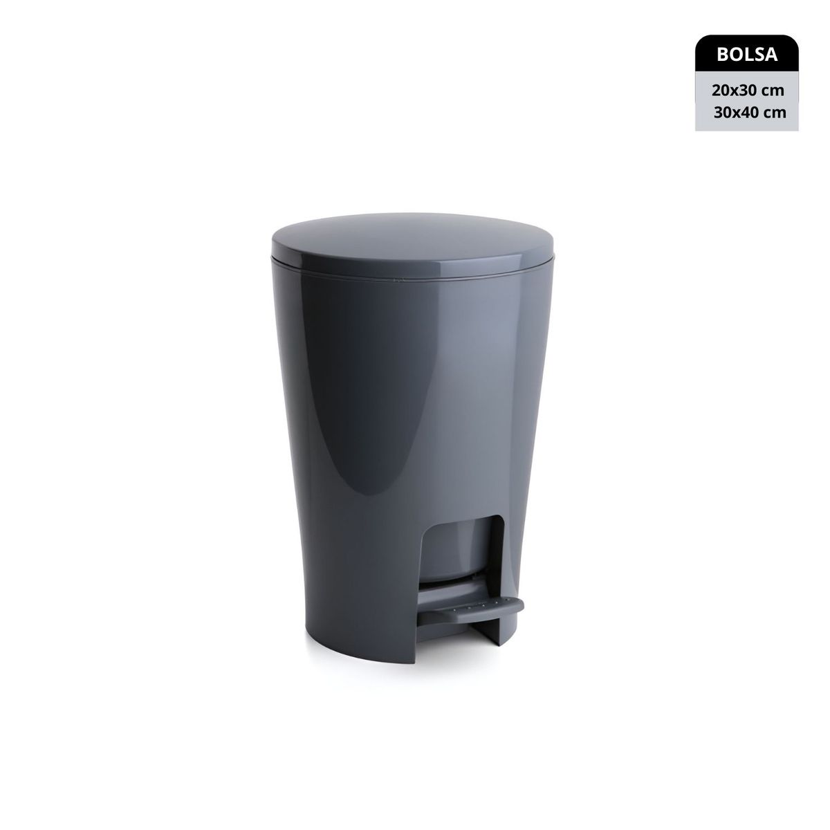 STERN - Papelero 5 litros gris Diabolo