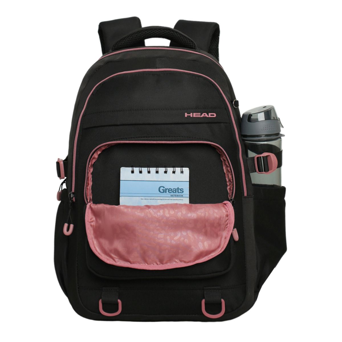 HEAD - Mochila Mujer Utopia Sport Negro Rosado Head