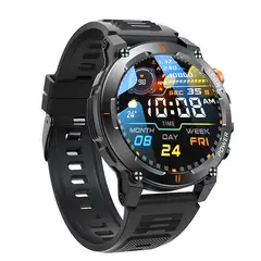 BRO TOUMI - Reloj Inteligente Toumi GT-R Militar Ip68 Pantalla 152 - Negro