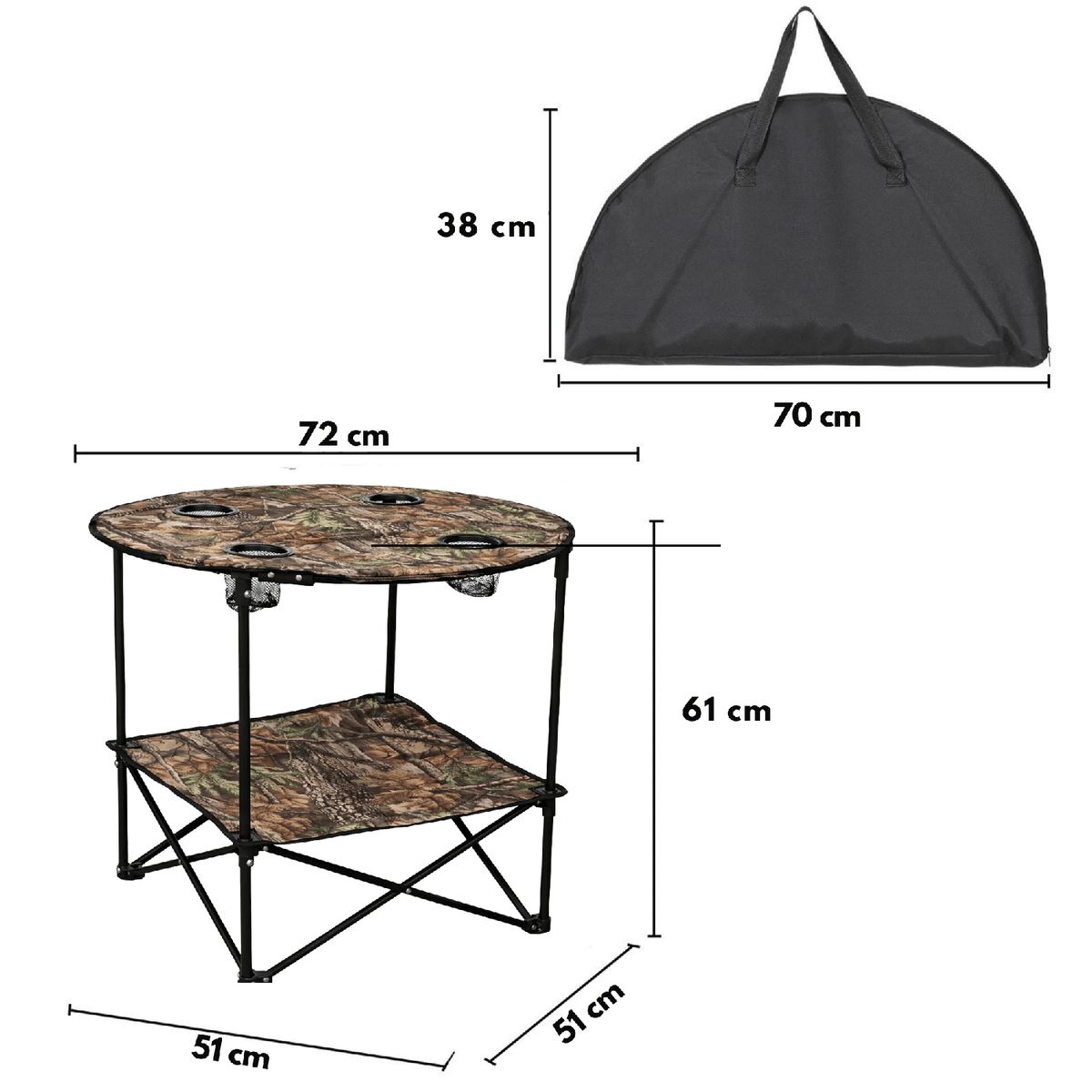 YEP S - Mesa camping Portatil Exterior Camping Táctico
