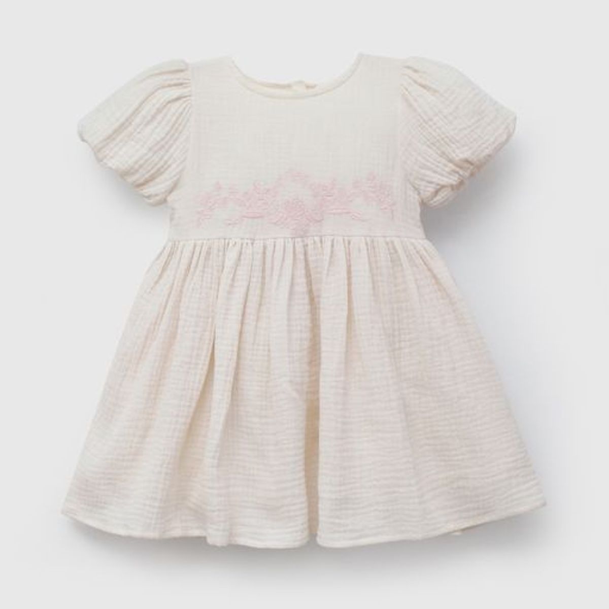 COLLOKY - Vestido Bordado Beige para Niña