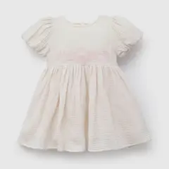 COLLOKY - Vestido Bordado Beige para Niña