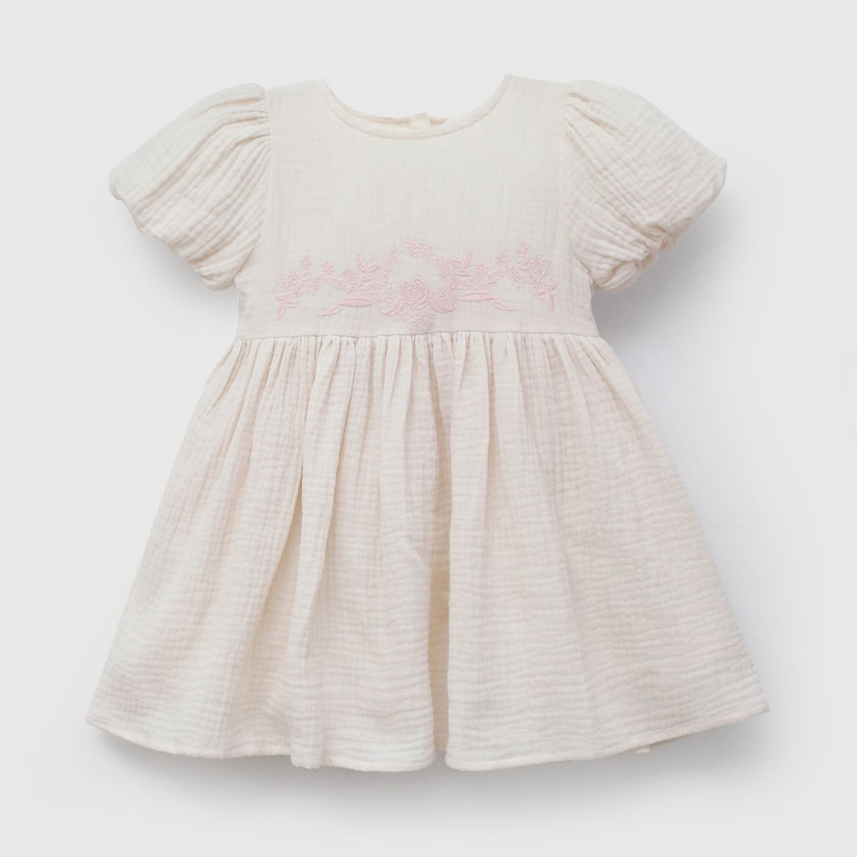 COLLOKY - Vestido Bordado Beige para Niña