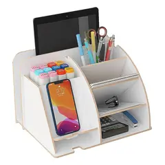 OKAY - Organizador De Lápices Plumones Escritorio Blanco