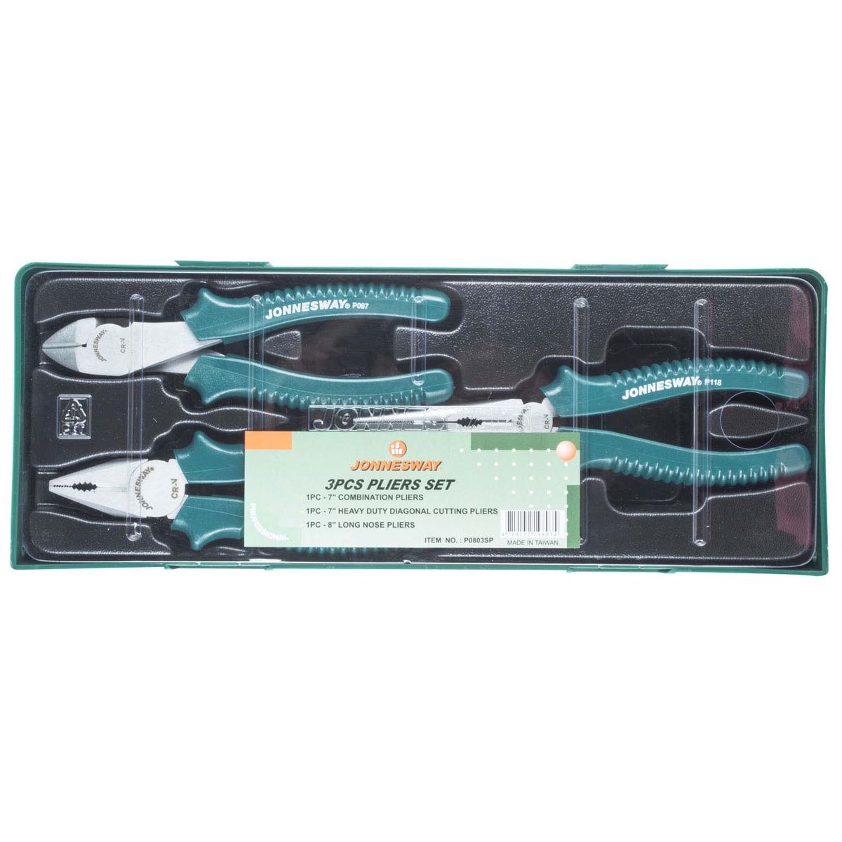 JONNESWAY - JUEGO ALICATES 3 Piezas P0803SP
