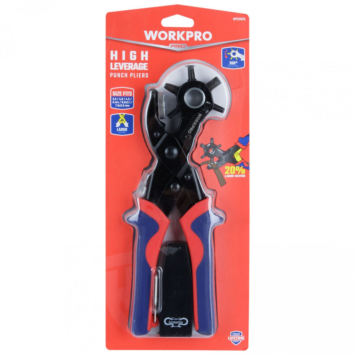 WORKPRO - ALICATE SACABOCADO WP231078