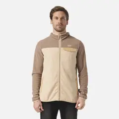 LIPPI - Polar Hombre Fireplace Full Zip Hoody Sweatshirt Beige