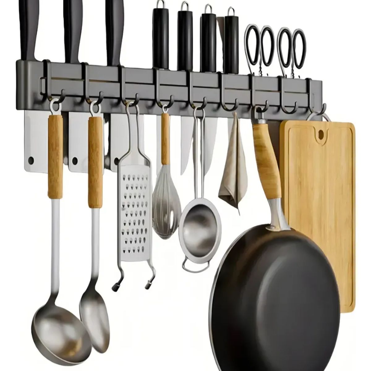OKAY - Barra 50cm Para Cuchillos Metales Cocina Color Negro