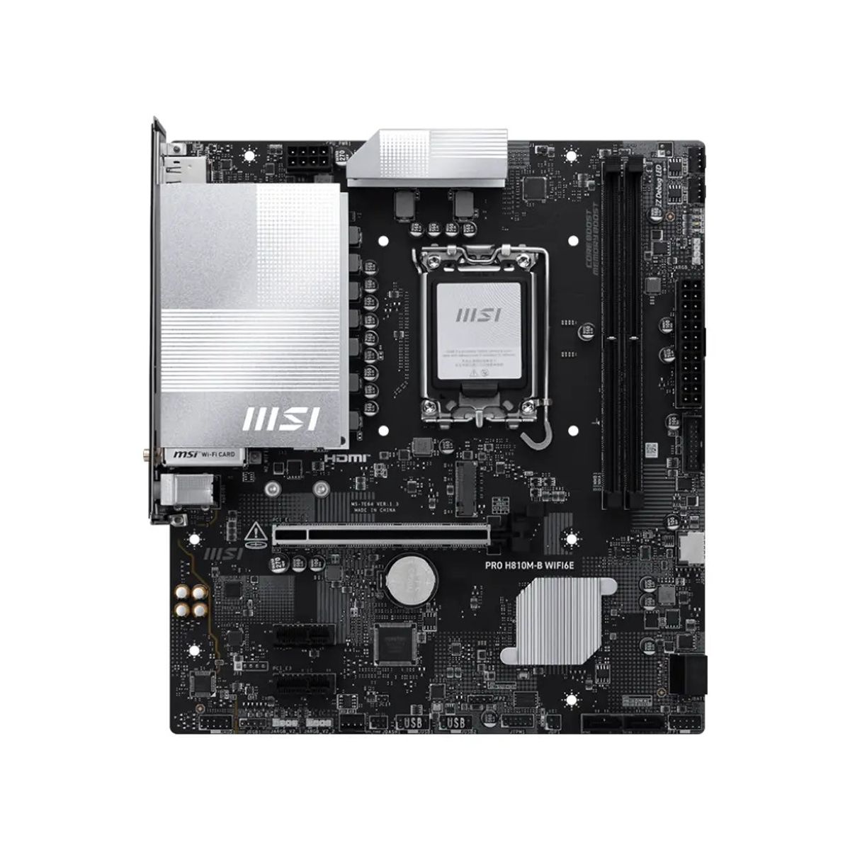 MSI - Placa Madre Lga S1851 intel - Msi Pro H810m-b Wifi6e M-atx