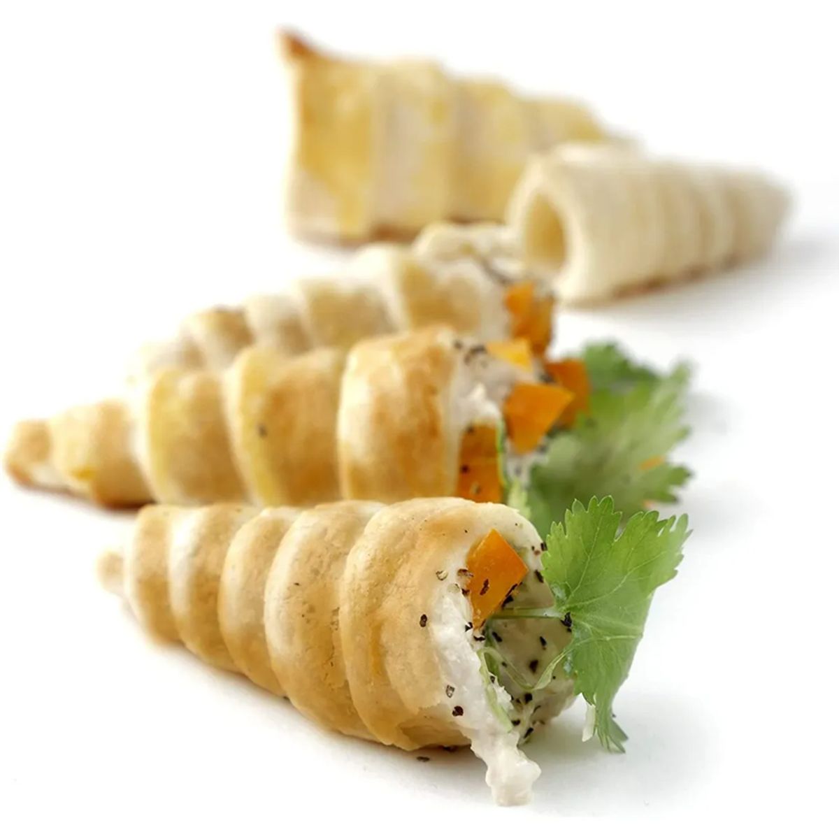 PASTELERIUSCL - Pack X24 Molde Para Cannoli Cachito Croissant Pan Danes Molde Cono Molde De Cachitos Molde Cannoli