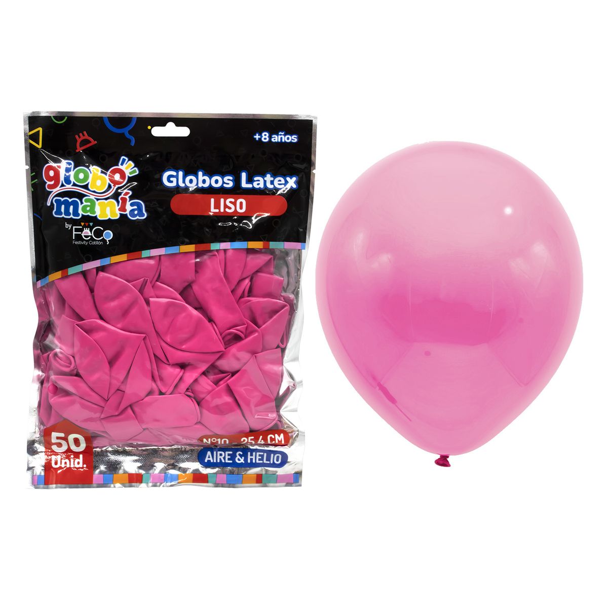 GENERICO - GLOBO 10 ROSADO X50UNI