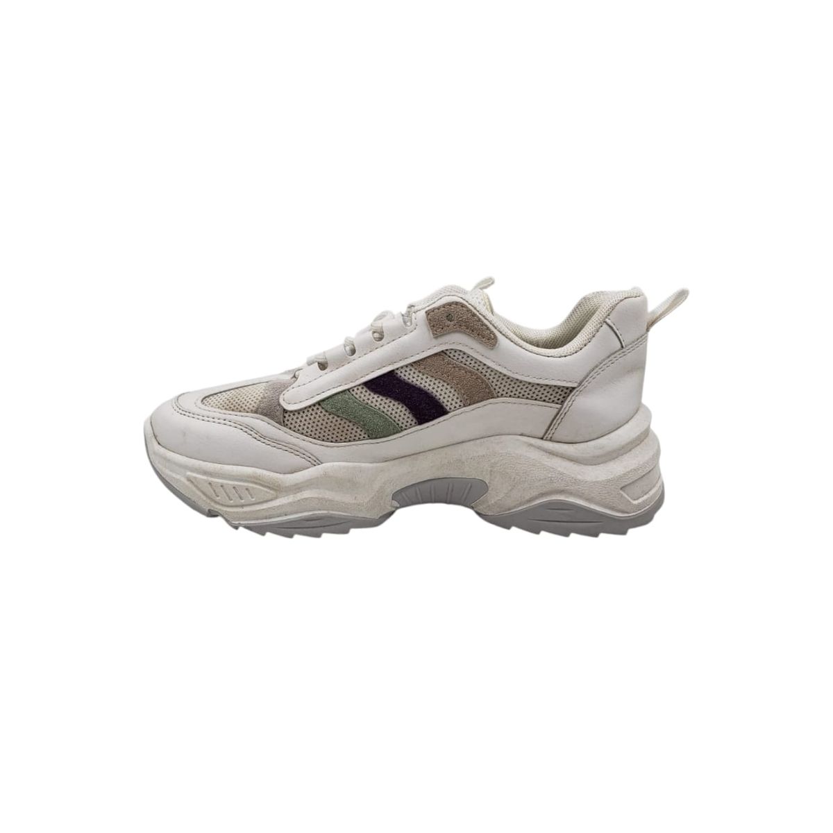 HERIEL - Zapatilla Blanca Plataforma Mujer