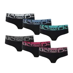 GIOVACCHINO - Pack de 6 Calzones Colaless Culote Algodón Mujer